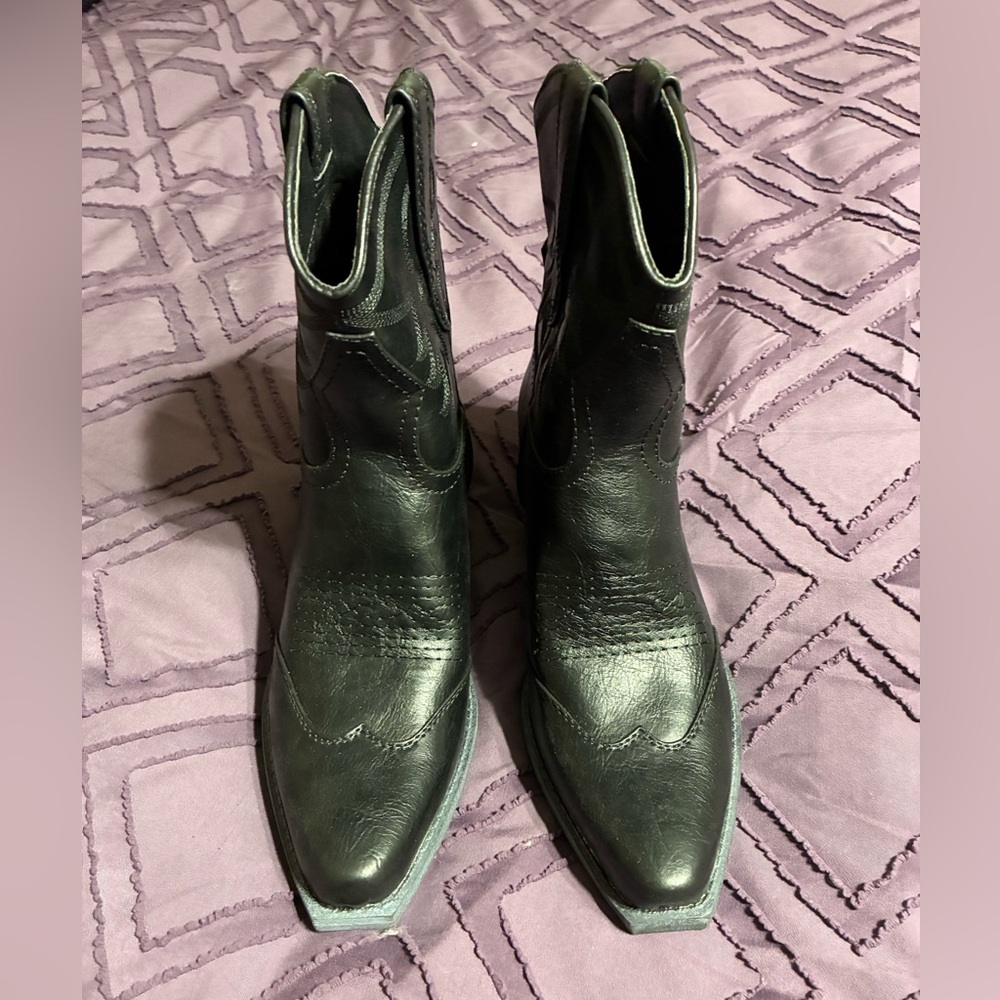 Women’s Black Western Ankle Boots